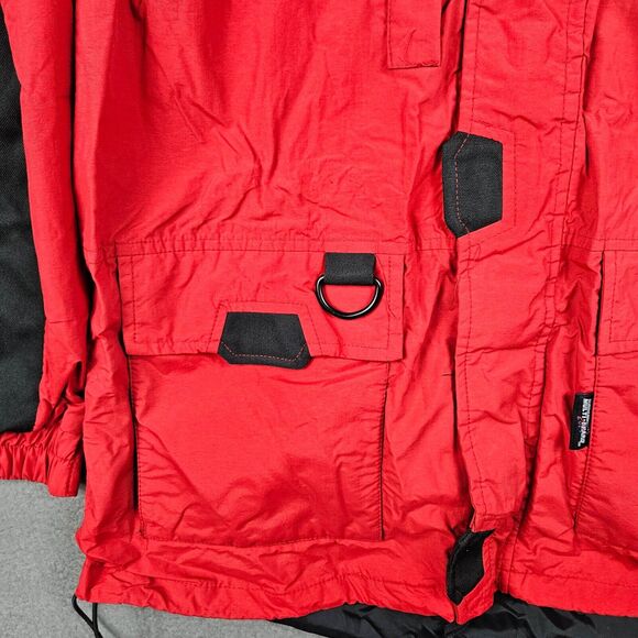 Stearns Jacket Mens M Multi-Guard Rain Parka Coat Red Nylon 8864 Dry Wear - Picture 6 of 13